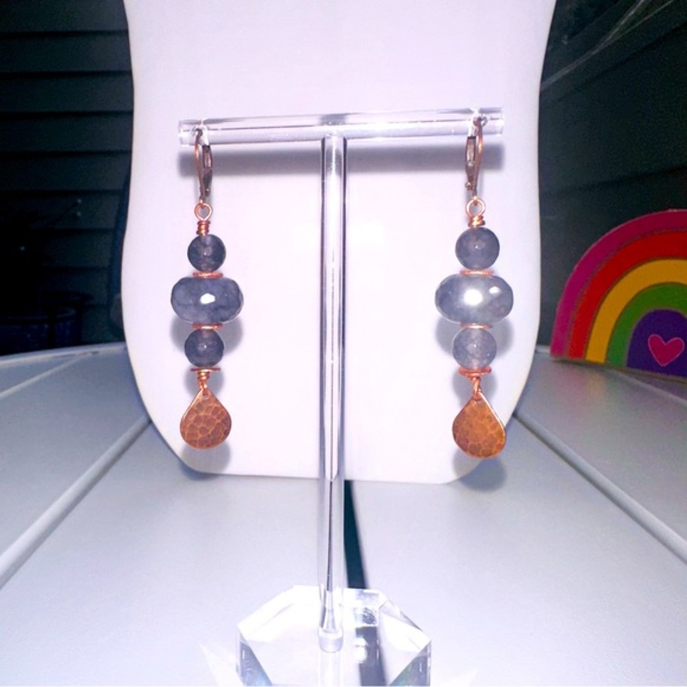 Copper vintage earrings